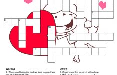 What A Great Way To Spend The Night With Your Love Then Being Smart - Free Printable Valentine Crossword Puzzles