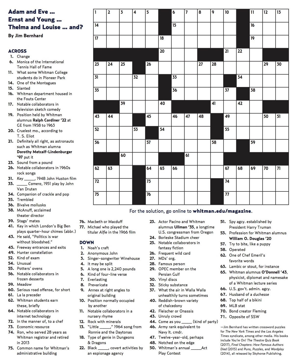 Free Printable Crossword Puzzles Easy For Adults | My Board - Free