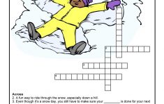 Winter Word Puzzles &amp; Compound Words Vocabulary Worksheets | Woo! Jr - Printable Winter Crossword Puzzle