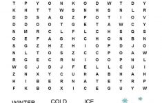 Winter Word Search Free Printable | Winter | Winter Word Search - Printable Crossword Puzzles Winter