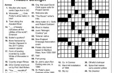 Worcester Sun Contracts For Worcester-Themed Crossword Puzzles - La Times Printable Crossword 2015