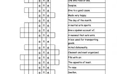 Word Puzzles: Words Containing Three-Letter Combinations: Worksheets - Printable Puzzle Worksheets