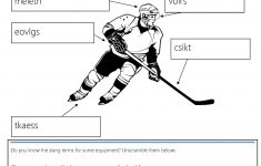 Word Scramble Hockey Themed Primary Spellers Can Unscramble Some - Printable Hockey Crossword Puzzles