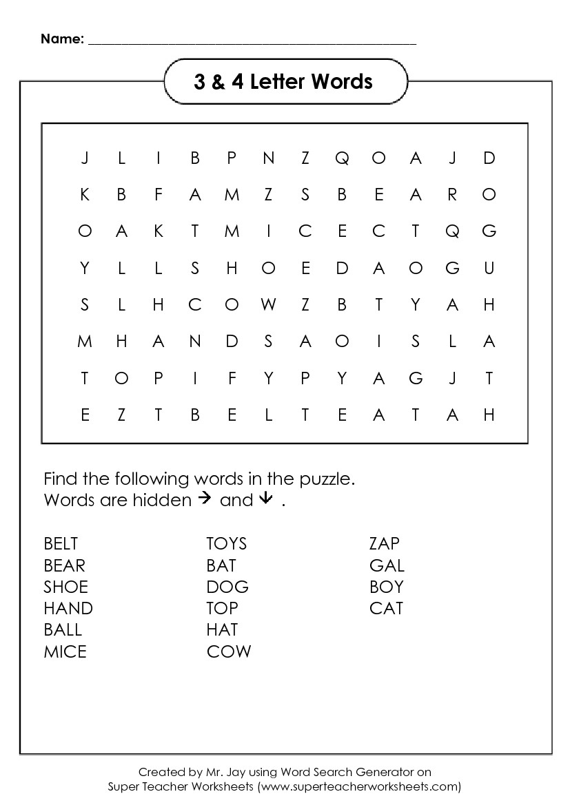 Word Search Puzzle Generator - Printable Wonderword Puzzles
