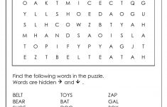 Word Search Puzzle Generator - Worksheet Word Puzzle