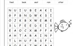 Wordsearch For 1St Graders - Design Templates - Printable Crosswords For 1St Grade
