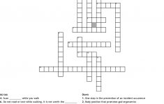 Workplace Safety Puzzle Crossword - Wordmint - Fire Safety Crossword Puzzle Printable