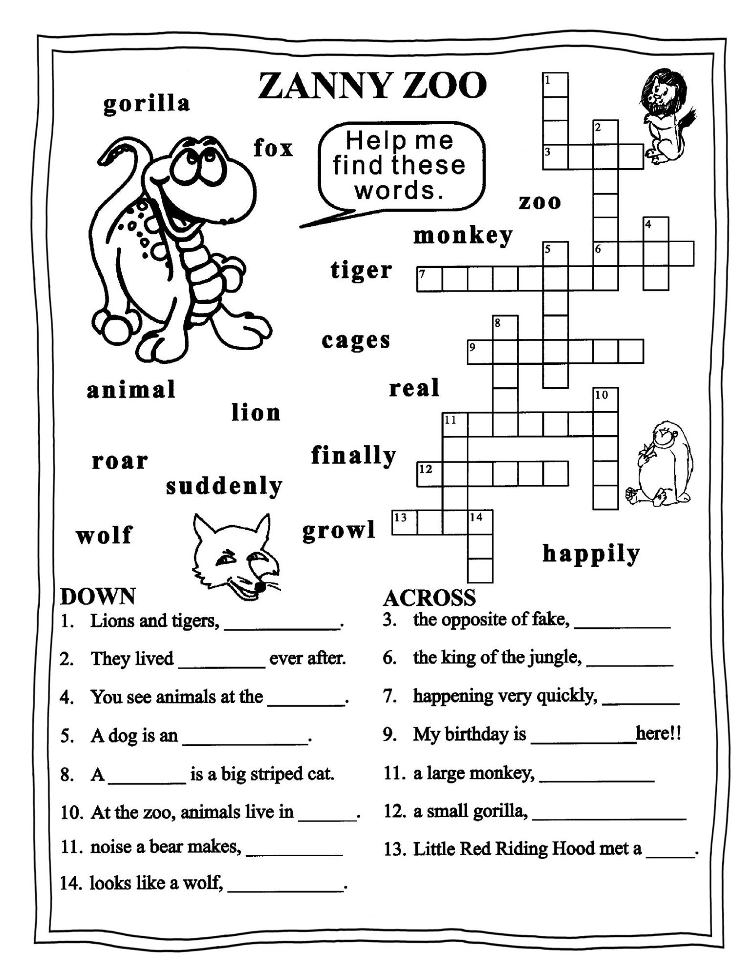 Worksheets For Grade 3 English | Learning Printable | Educative - Printable English Puzzle