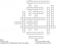 World Religions Crossword - Wordmint - Printable Religious Crossword Puzzles