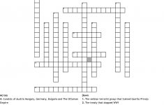 World War 1 Crossword Puzzle Crossword - Wordmint - Printable German Crossword Puzzles