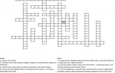 World War One Crossword Puzzle Crossword - Wordmint - Wwi Crossword Puzzle Printable