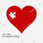 You My Missing Piece Puzzle Heart Stock Vector (Royalty Free   Print My Puzzle